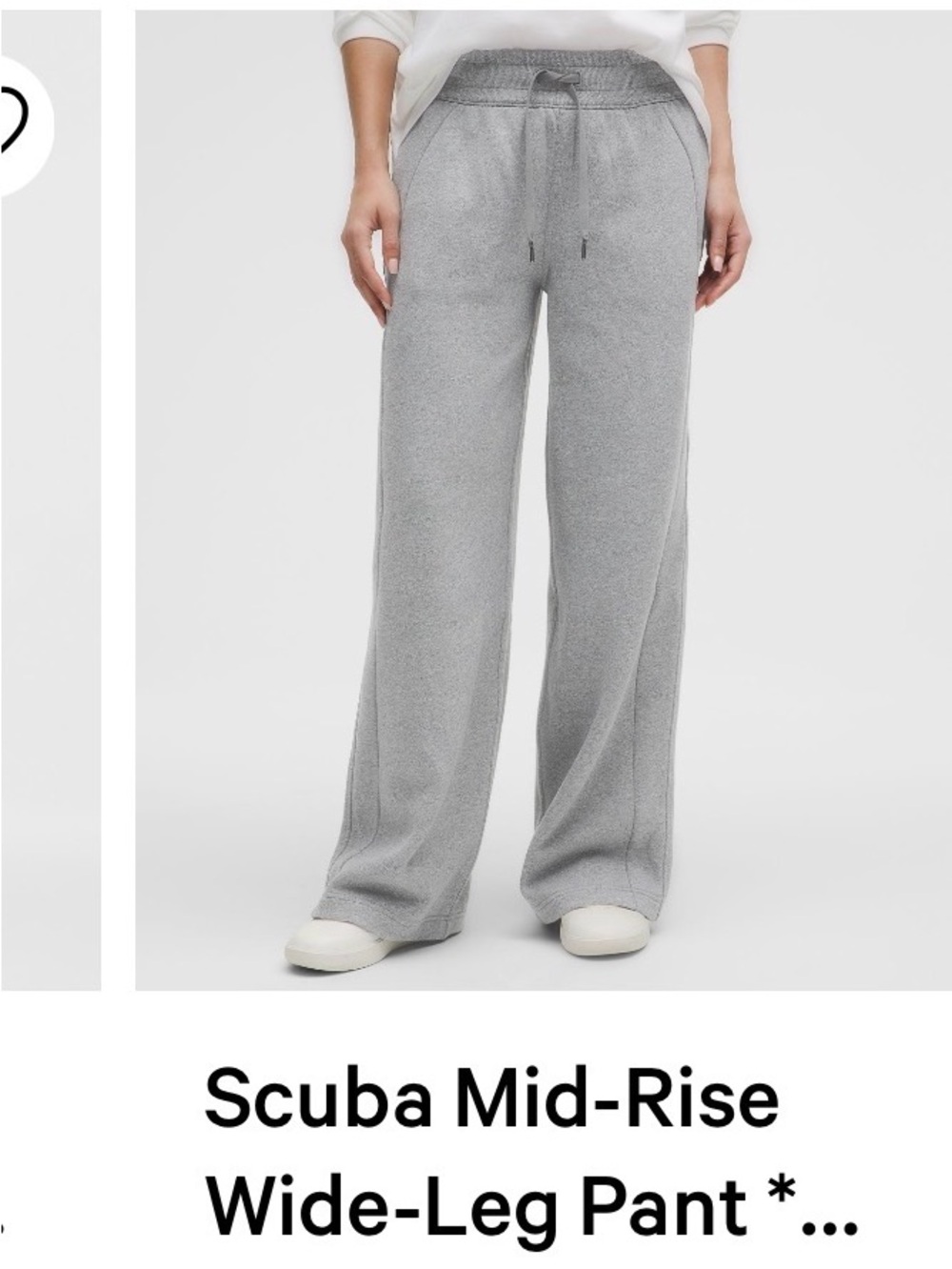 NWT Lululemon scuba mid rise wide leg pant | Size: M
